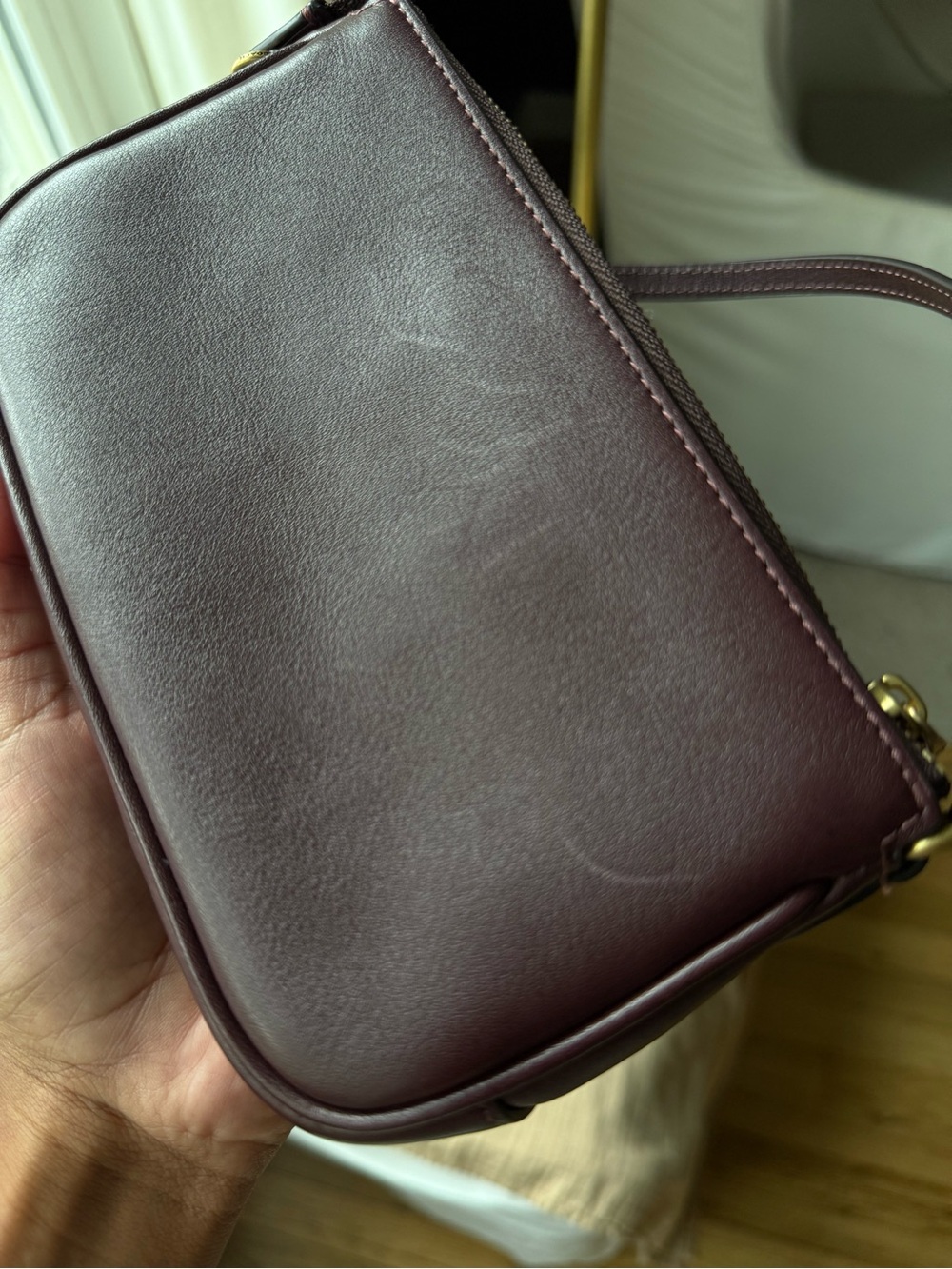 Coach Plaza 18 in Black Currant - Picture 2 of 4